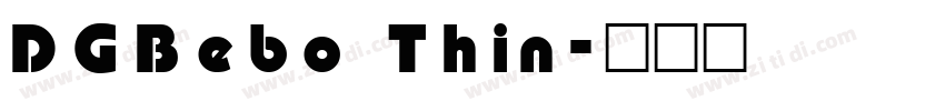 DGBebo Thin字体转换